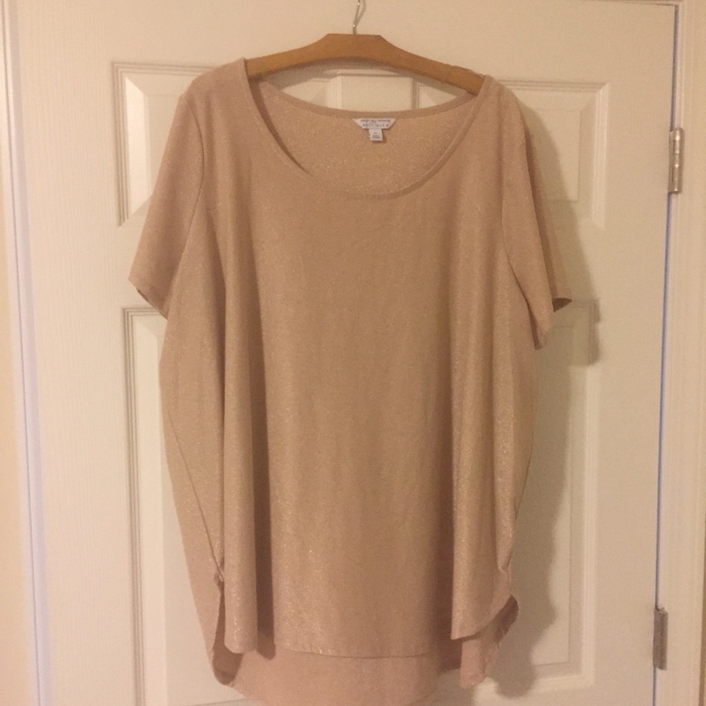 Like new light pink glitter tee